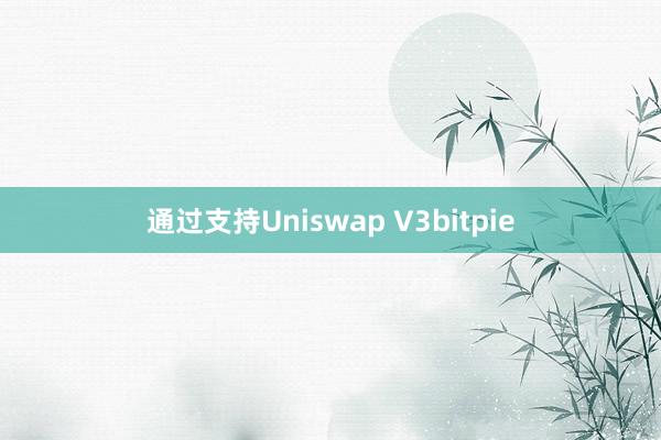 通过支持Uniswap V3bitpie