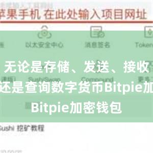 无论是存储、发送、接收、交易还是查询数字货币Bitpie加密钱包